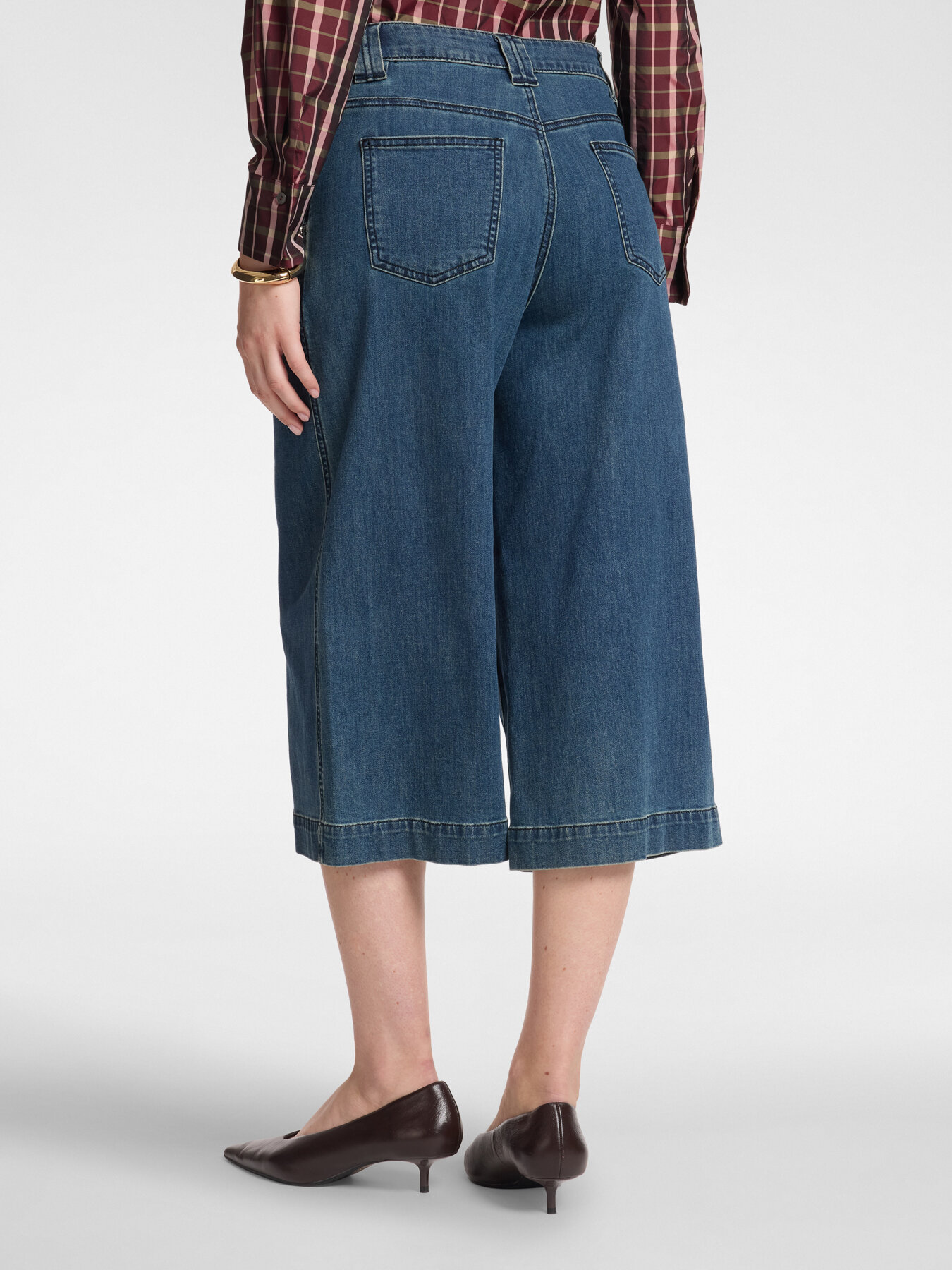 Jeans gaucho "Gea" in denim image number 1
