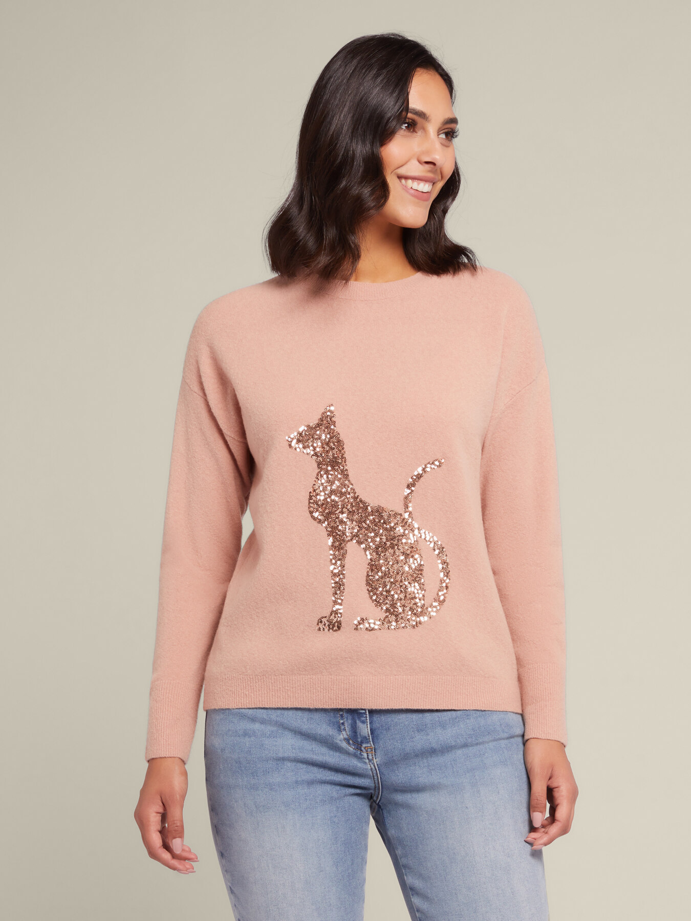 Sweater with embroidery image number 2