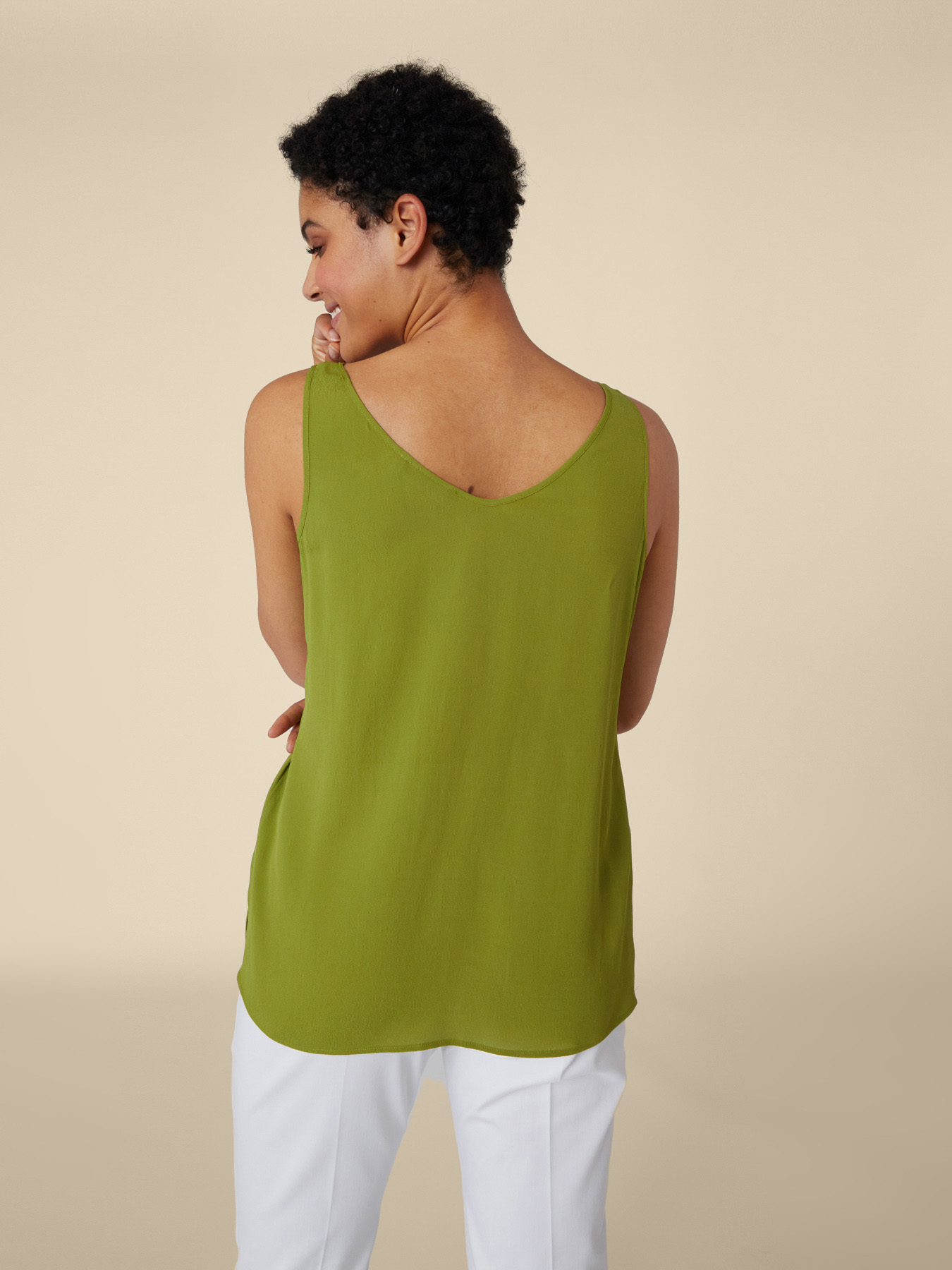 Crepe de chine top image number 1