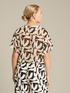 Blouse en georgette imprim&eacute;e image number 1