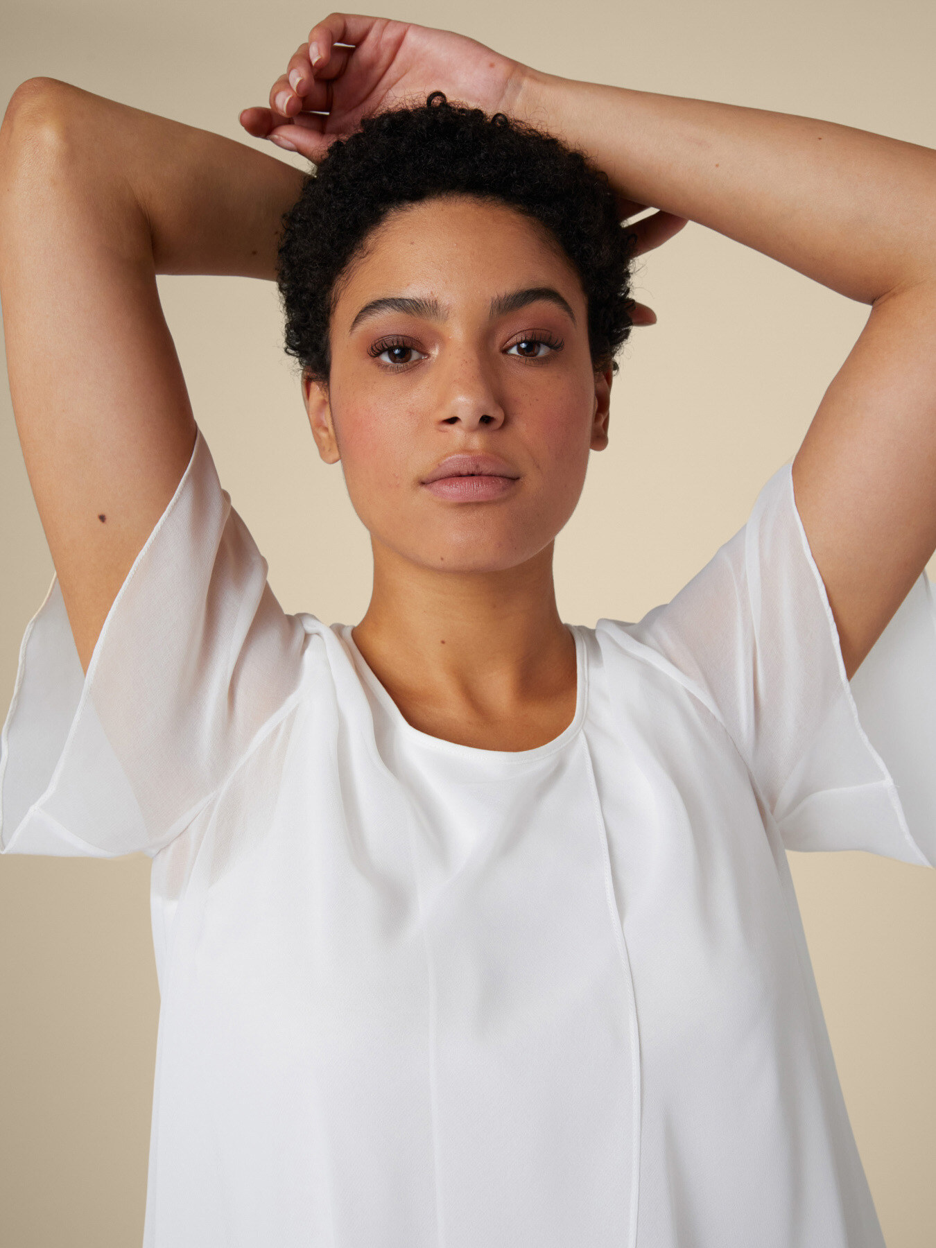 BLOUSE EN GEORGETTE image number 3