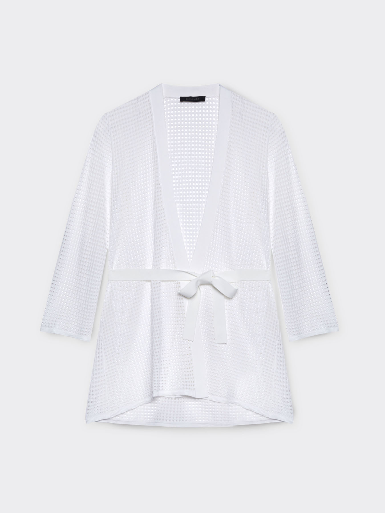 C&aacute;rdigan en punto malla image number 4