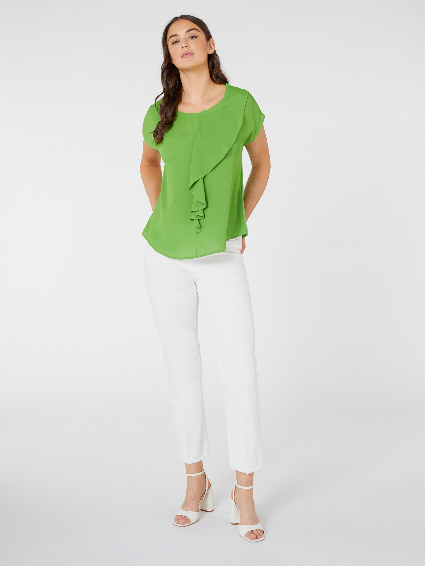 T-Shirt mit R&uuml;schen vorne image number 0