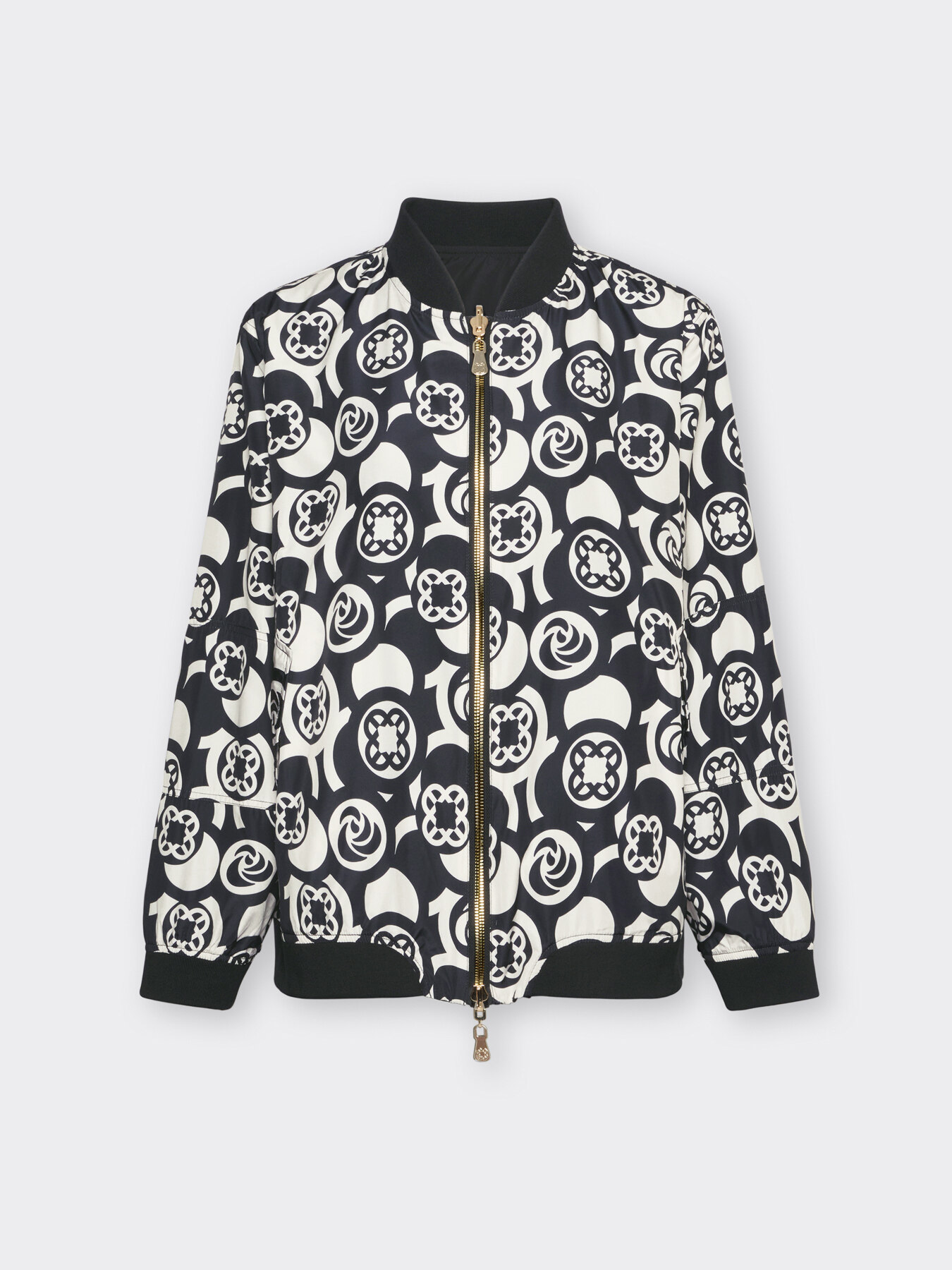 Jaqueta bomber com estampa Monogram image number 5