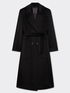 Luxury wool coat with belt image number 4