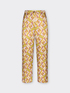 Printed cropped trousers image number 4