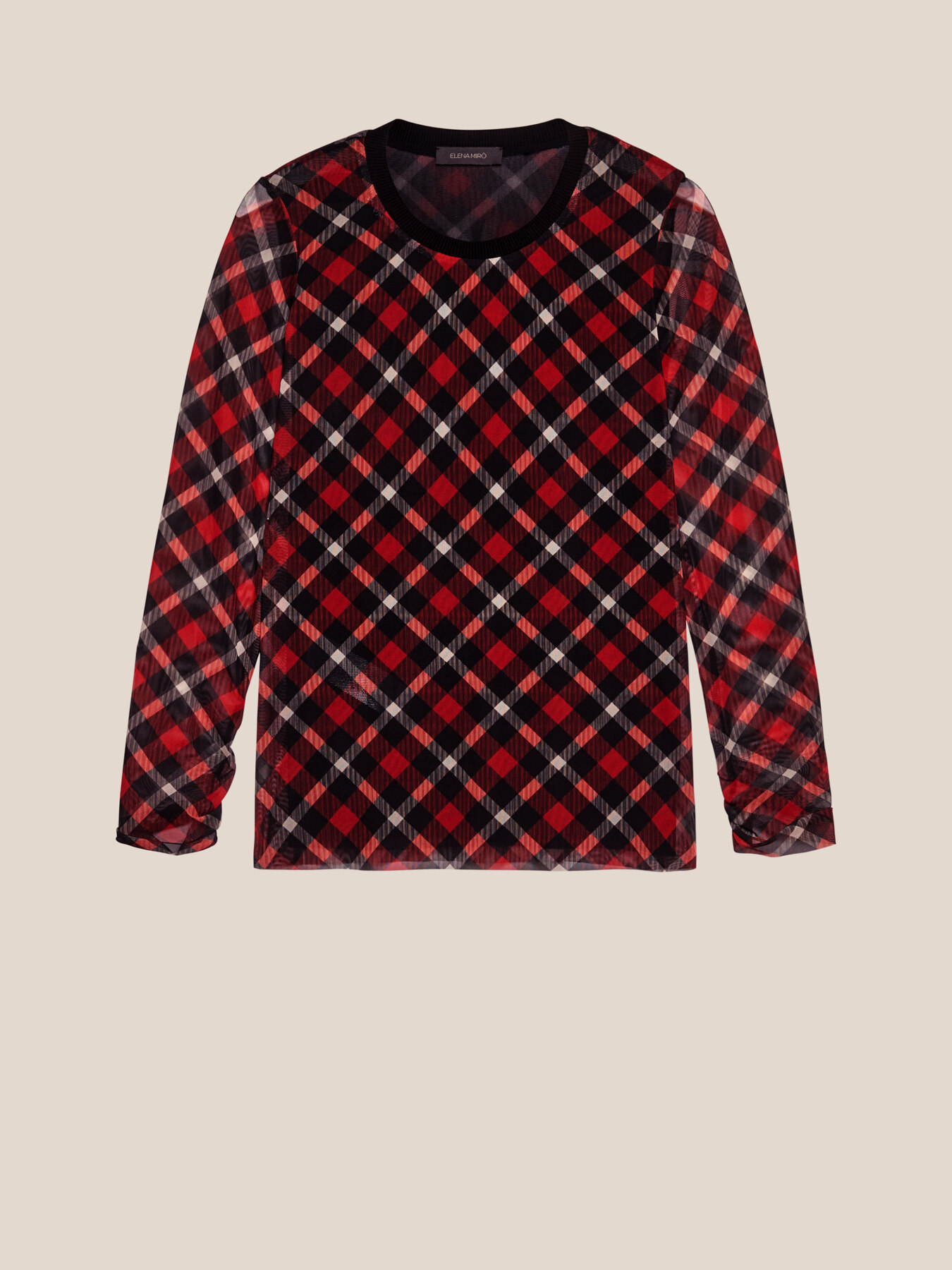 T-shirt in tulle stampato image number 4