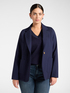 Viscose blend single-breasted blazer image number 0