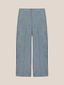 Pantalones anchos de chambray image number 4