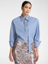 Poplin shirt with crystals image number 0