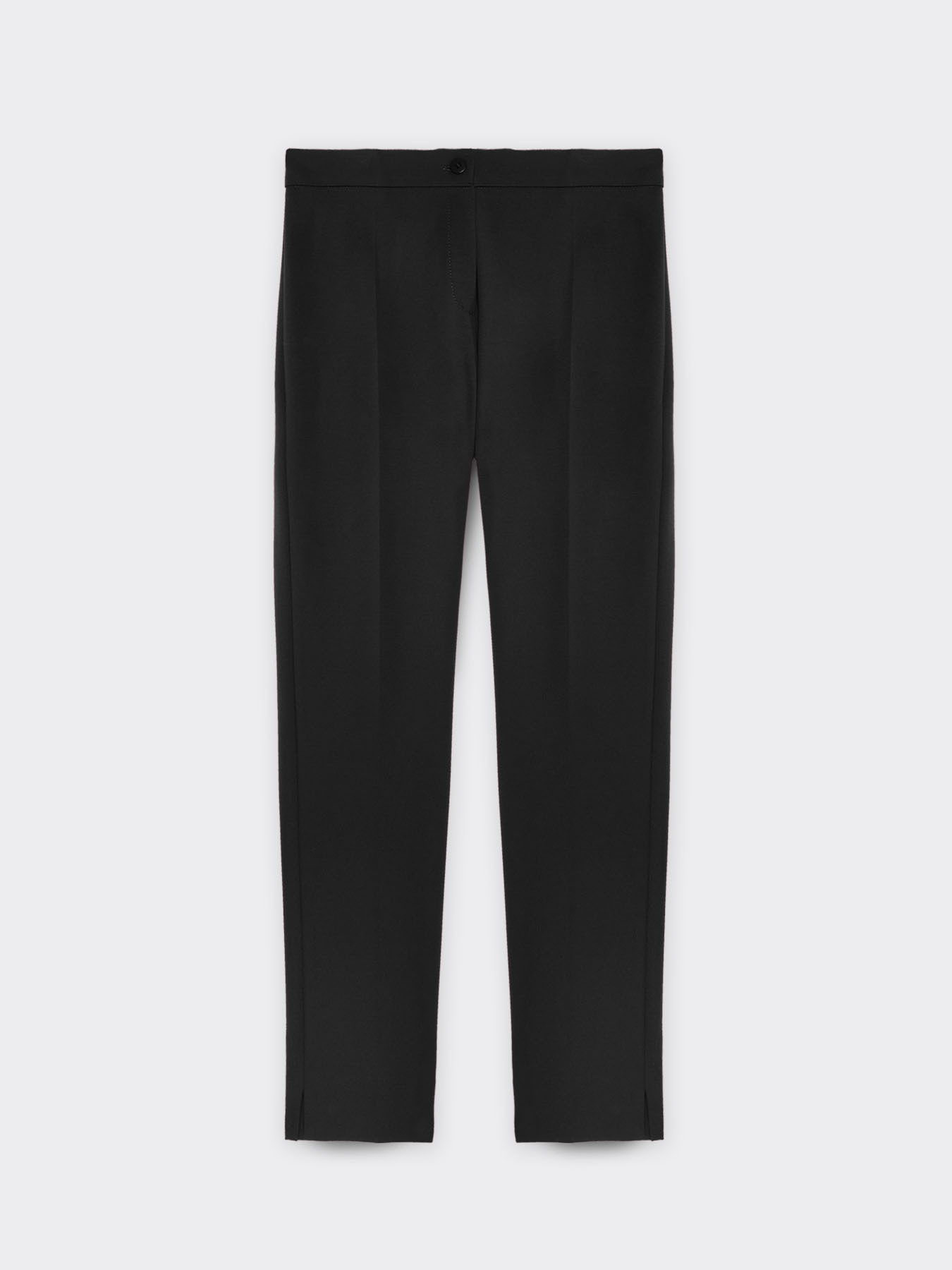 Pantalones slim fit de punto milano image number 4