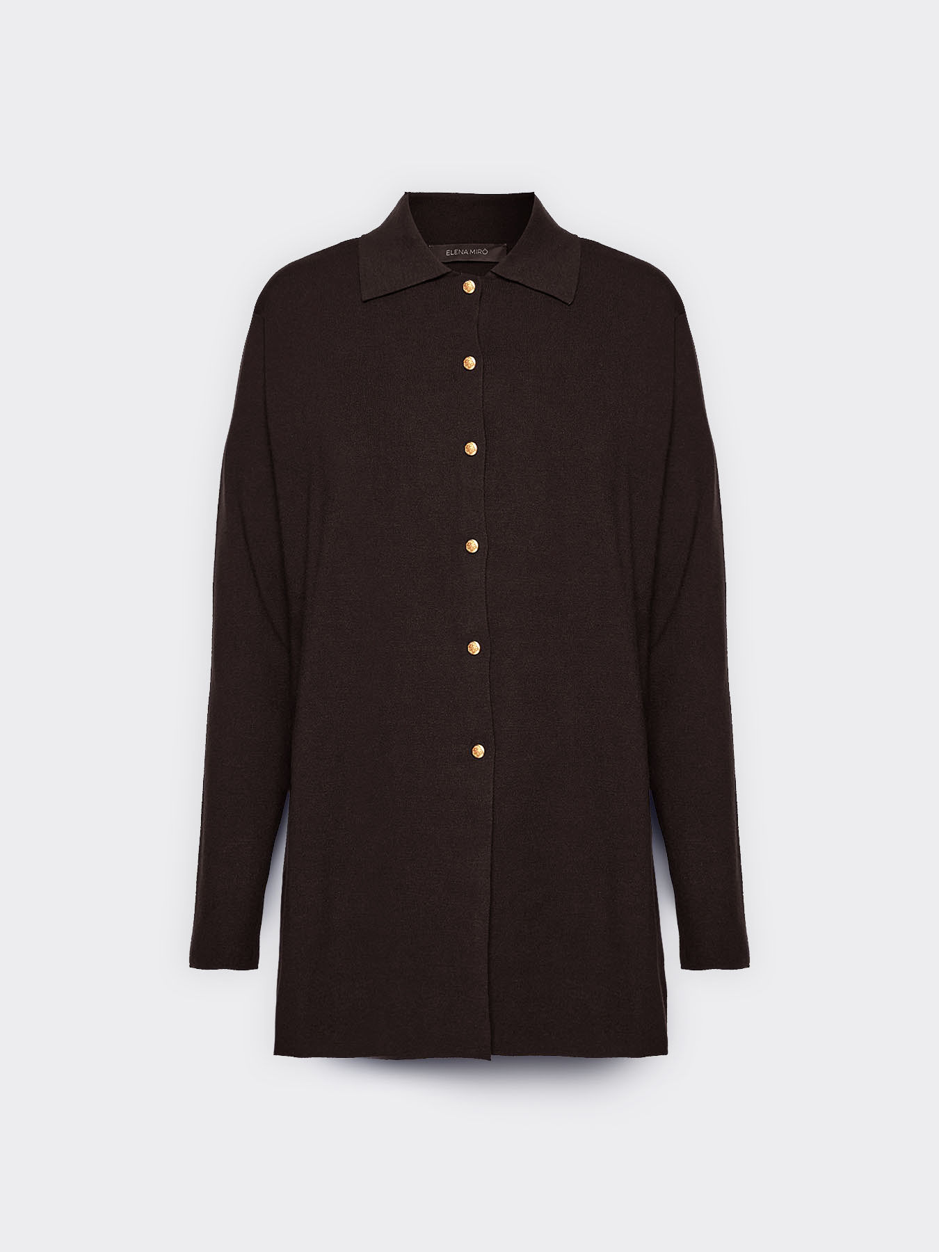 Langer Cardigan mit Kragen image number 4