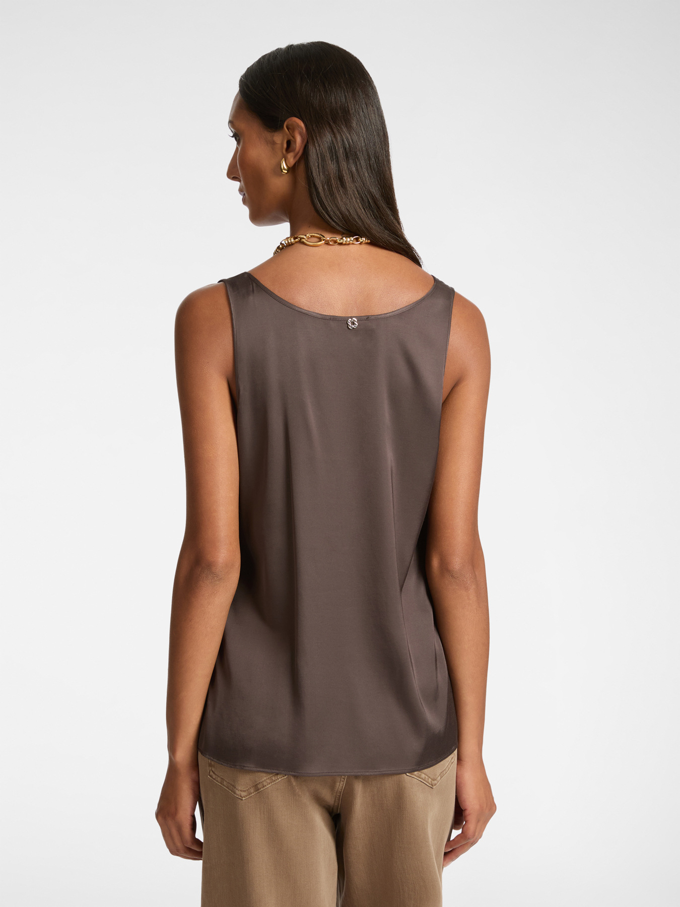 Top en satin image number 1