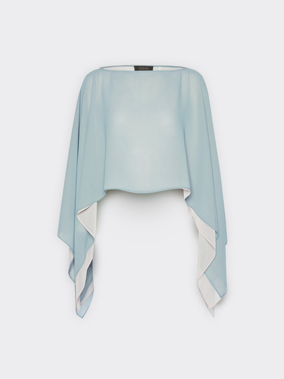 Capa doble en georgette