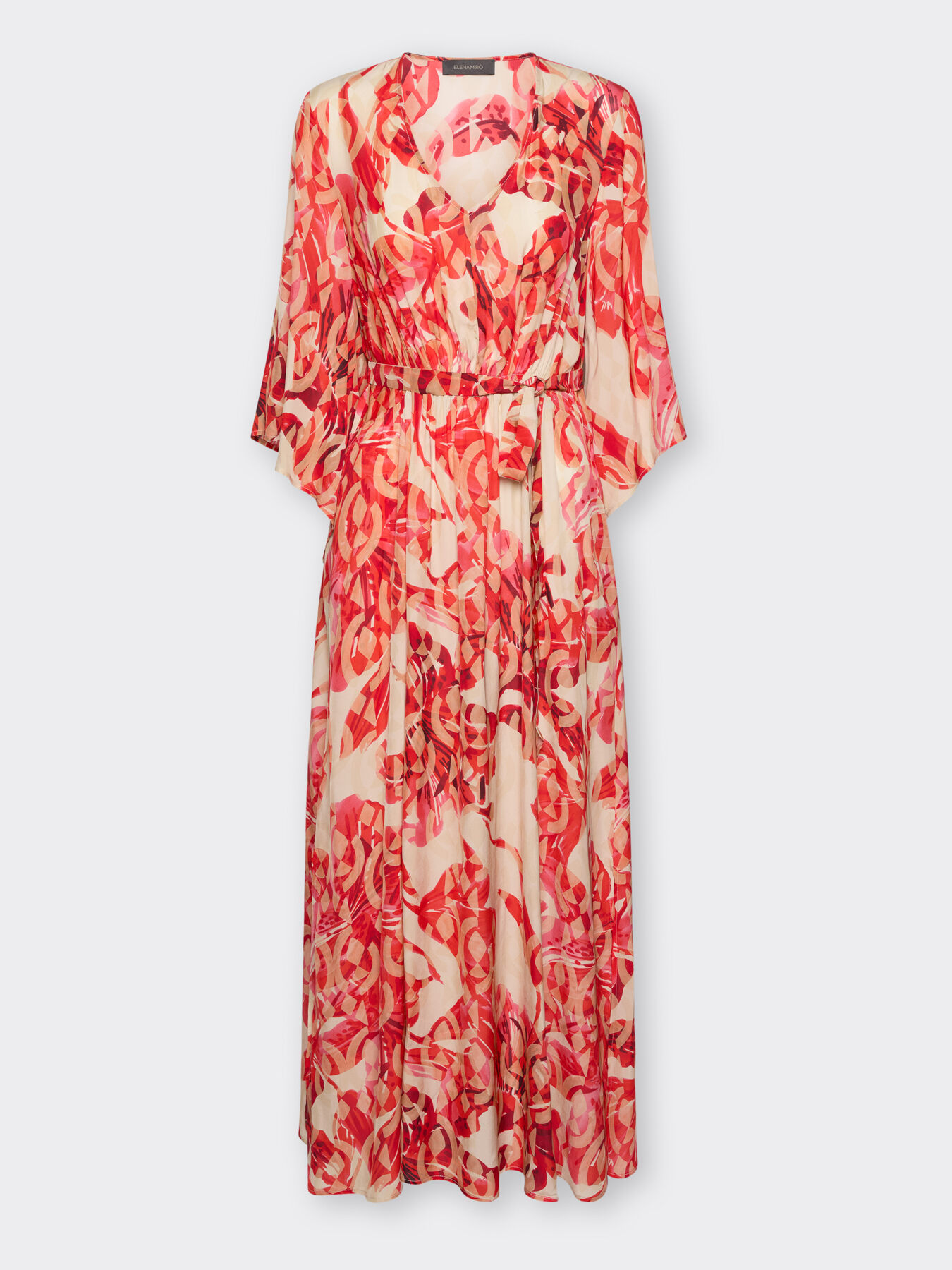 Langes bedrucktes Kleid image number 4