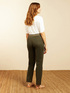 Poplin stovepipe trousers image number 1