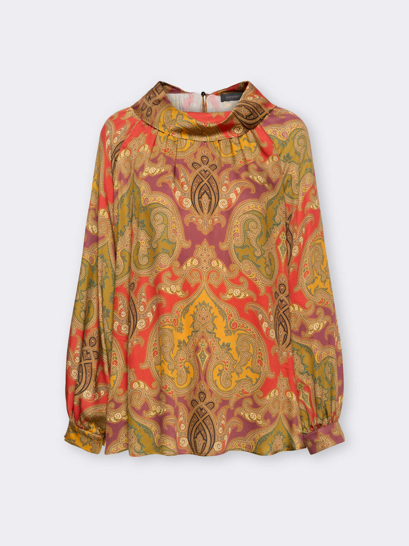 Blusa in viscosa stampata image number 4