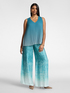 Pleated top in gradient color image number 2