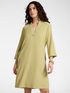 Enver satin dress with V-neckline image number 0