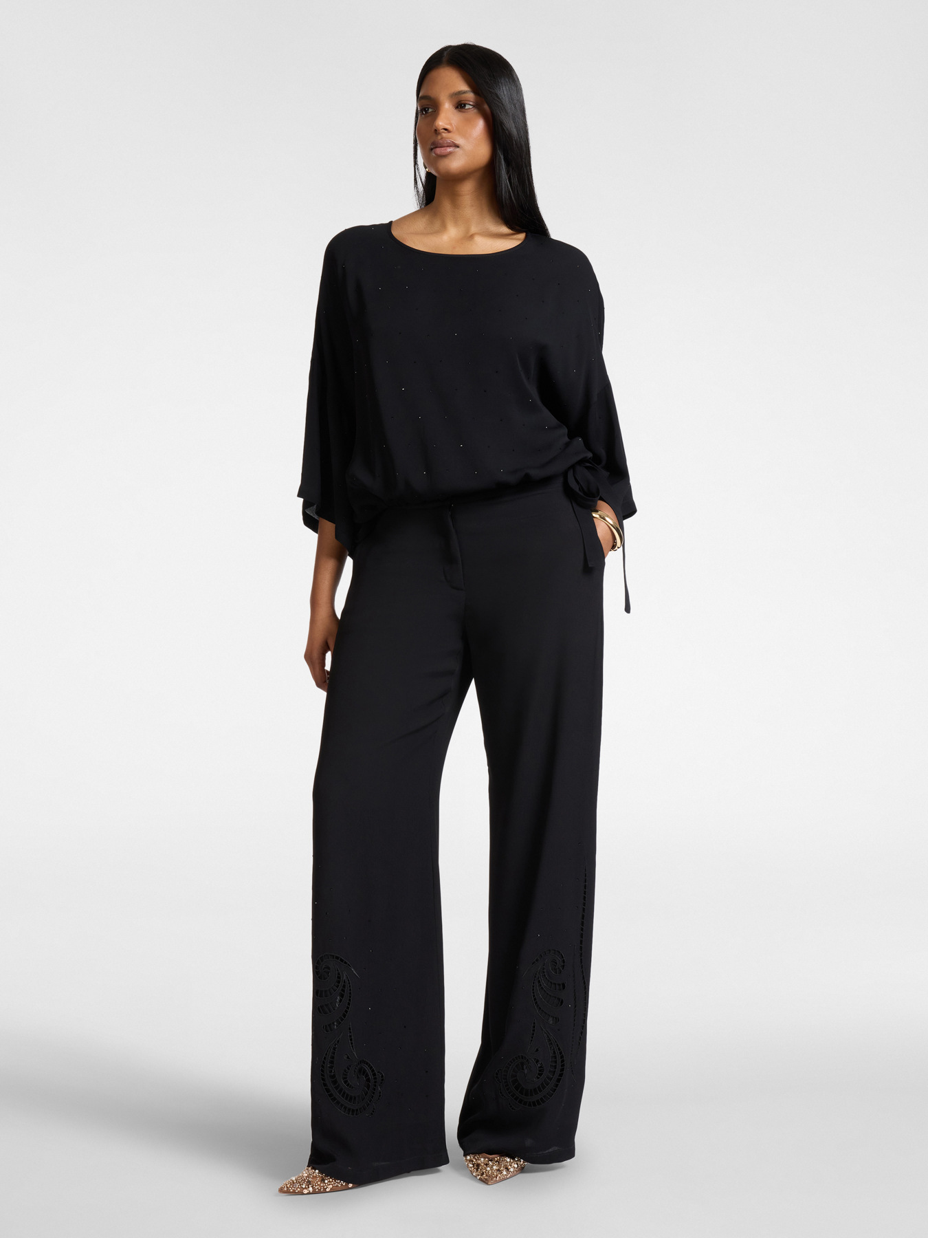 Blouse en marocain avec applications image number 2