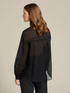 Organic cotton shirt with lace trims image number 1