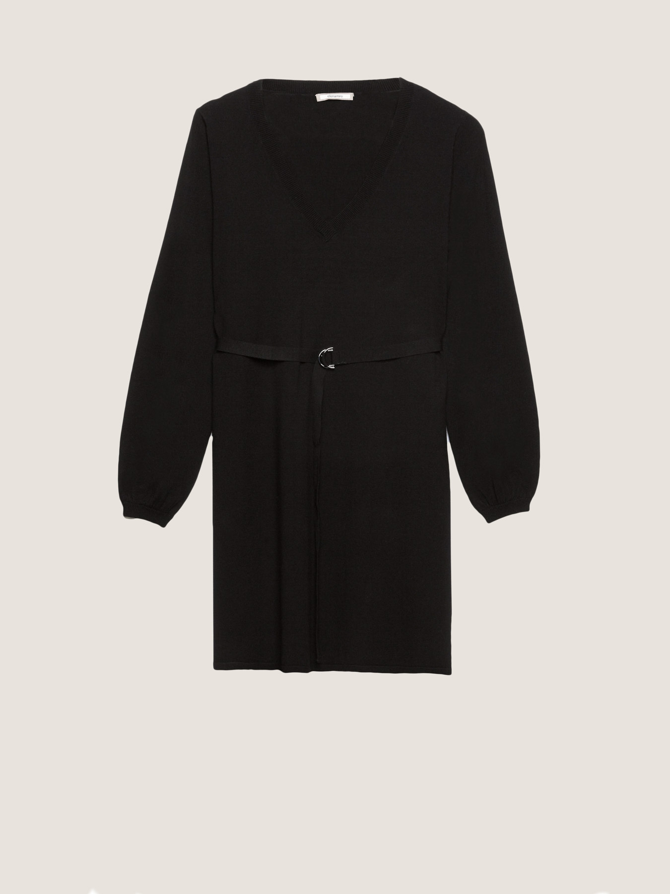 V-NECK SWEATER WITH SLITS image number 4