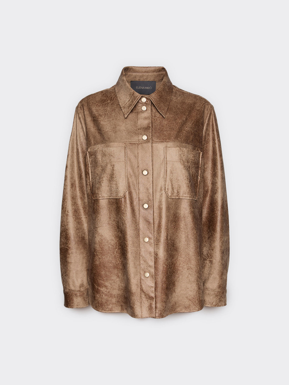 Unstructured jacket with used effect