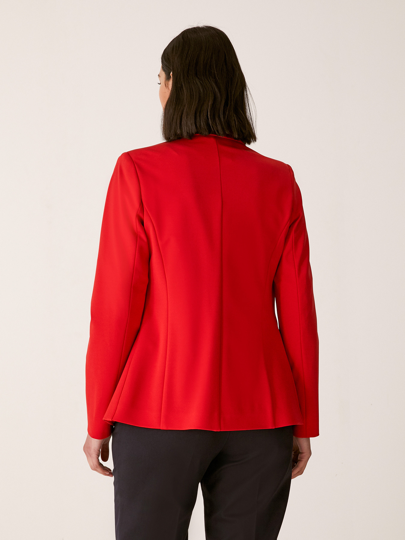 Knit stitch blazer image number 1