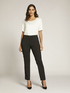 FAILLE STRETCH TUXEDO-STYLE TROUSERS image number 2