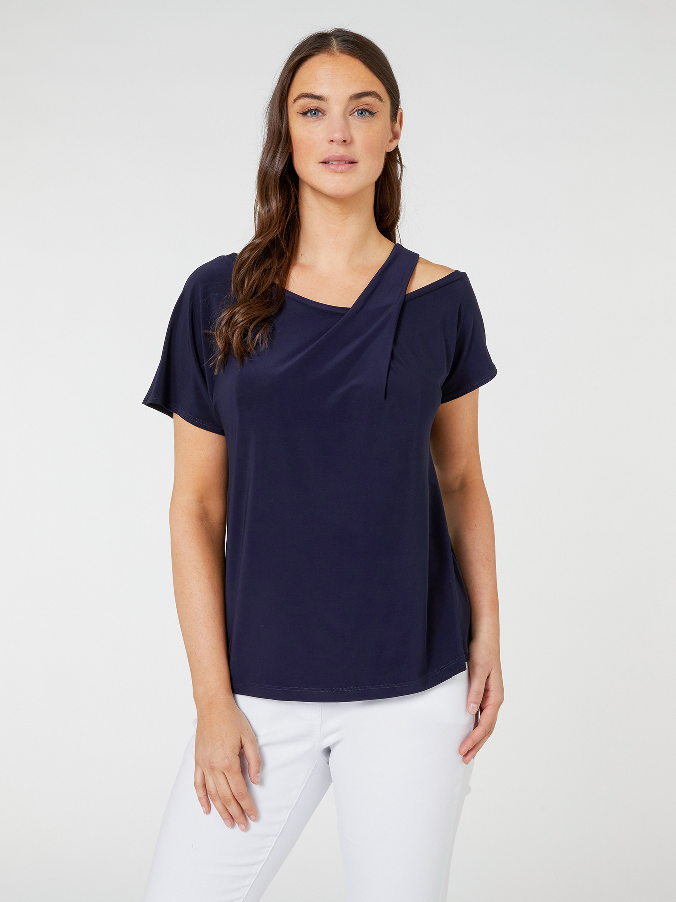 T-Shirt mit asymmetrischem Träger image number 2