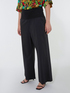 Cropped trousers with trim at the waist image number 2