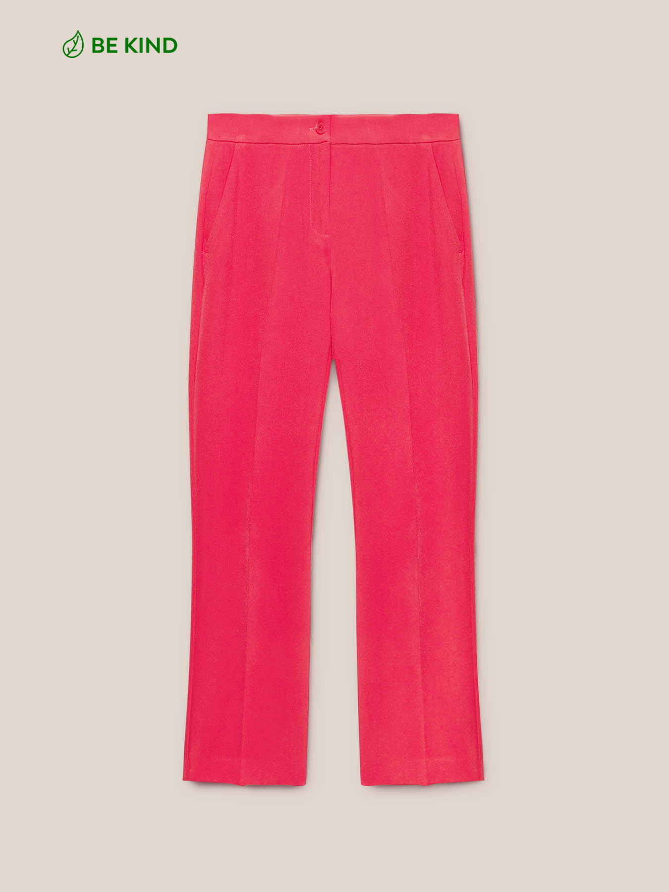 Kick flare trousers from recycled fibres image number 4