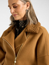 Manteau en laine m&eacute;lang&eacute;e fermeture asym&eacute;trique image number 3
