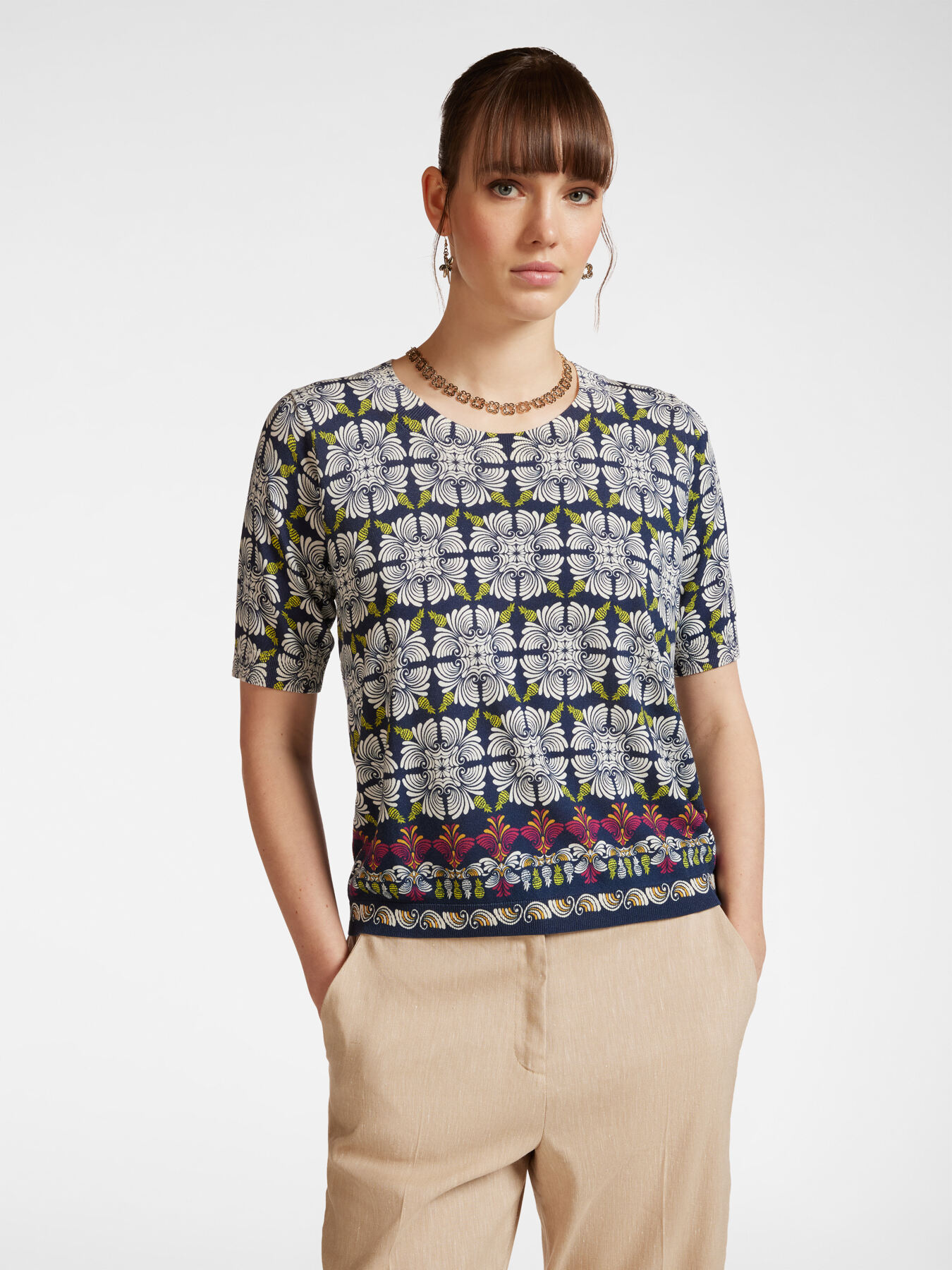 Printed sweater image number 0