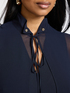 Camicia lunga in georgette image number 3