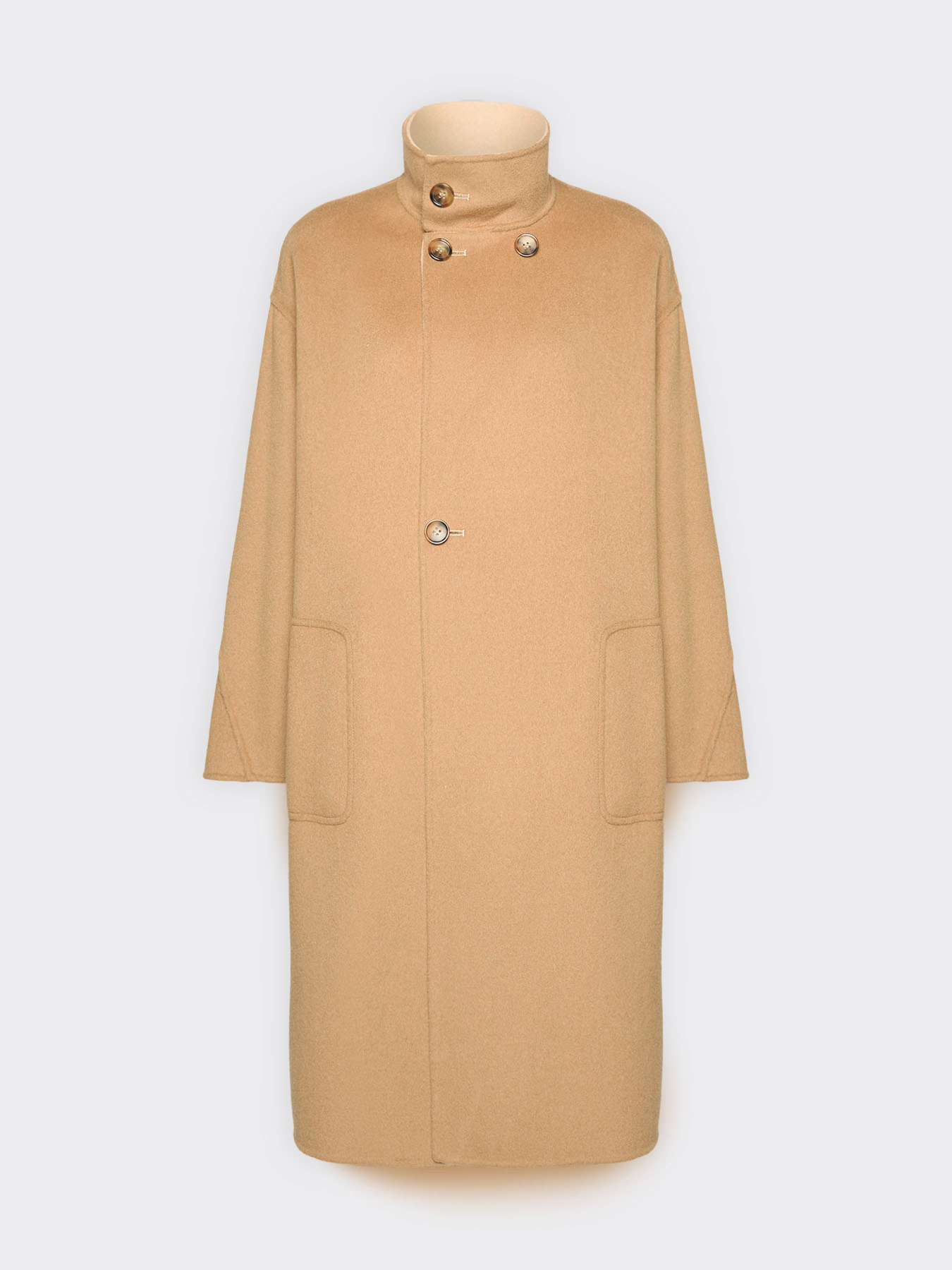 Manteau en double de laine m&eacute;lang&eacute;e image number 6