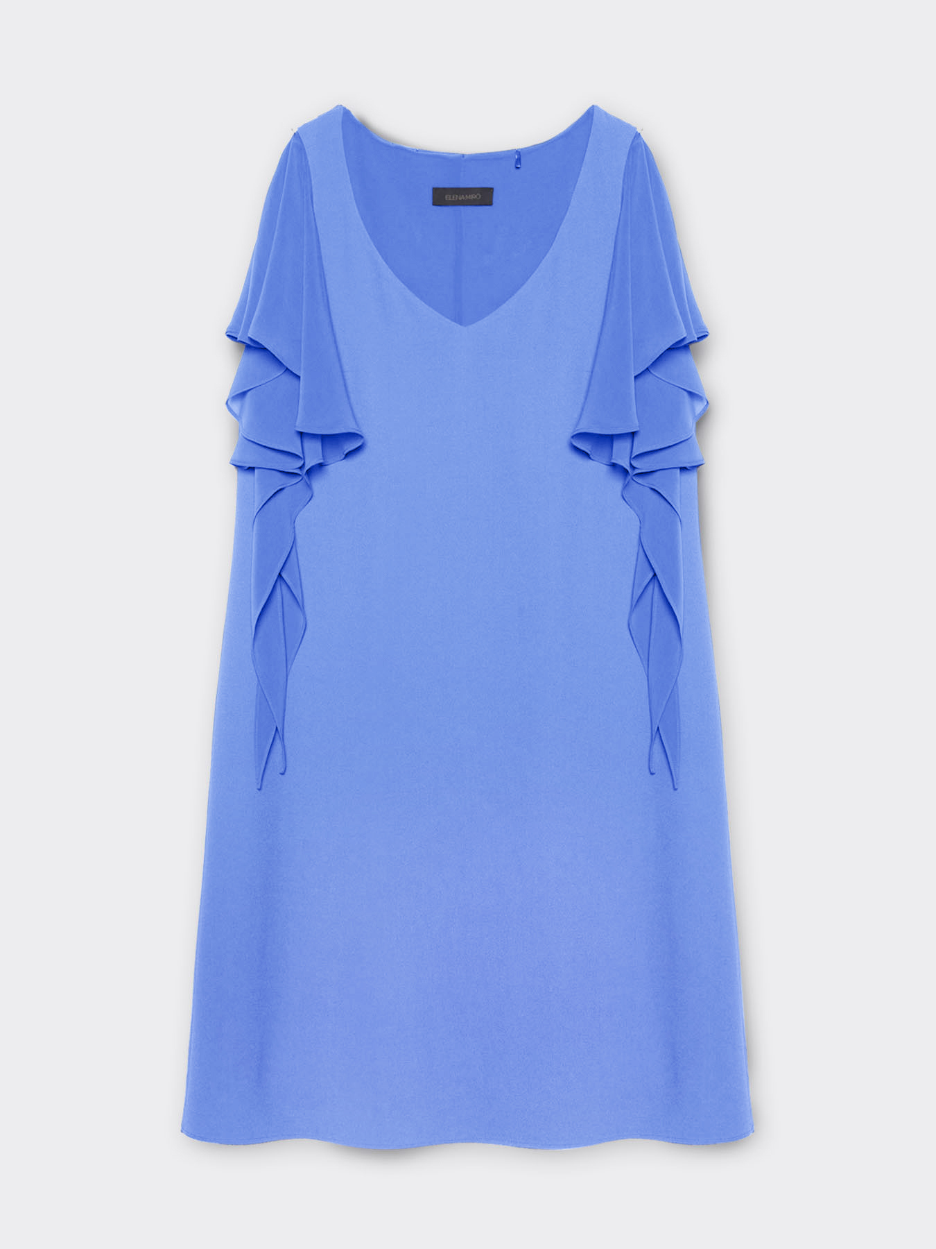 Abito elegante con maniche a volants image number 4