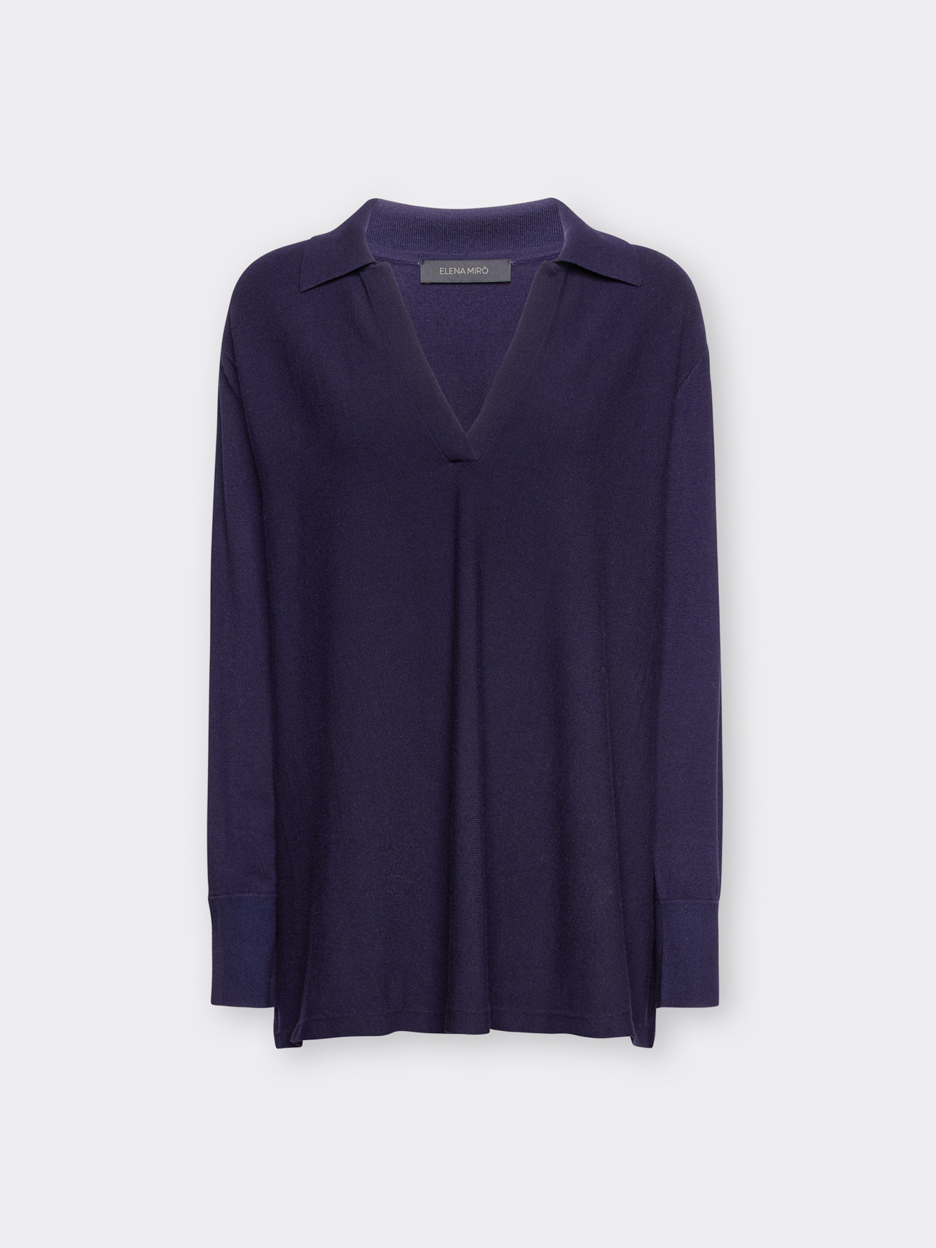 Pull en viscose avec col image number 4