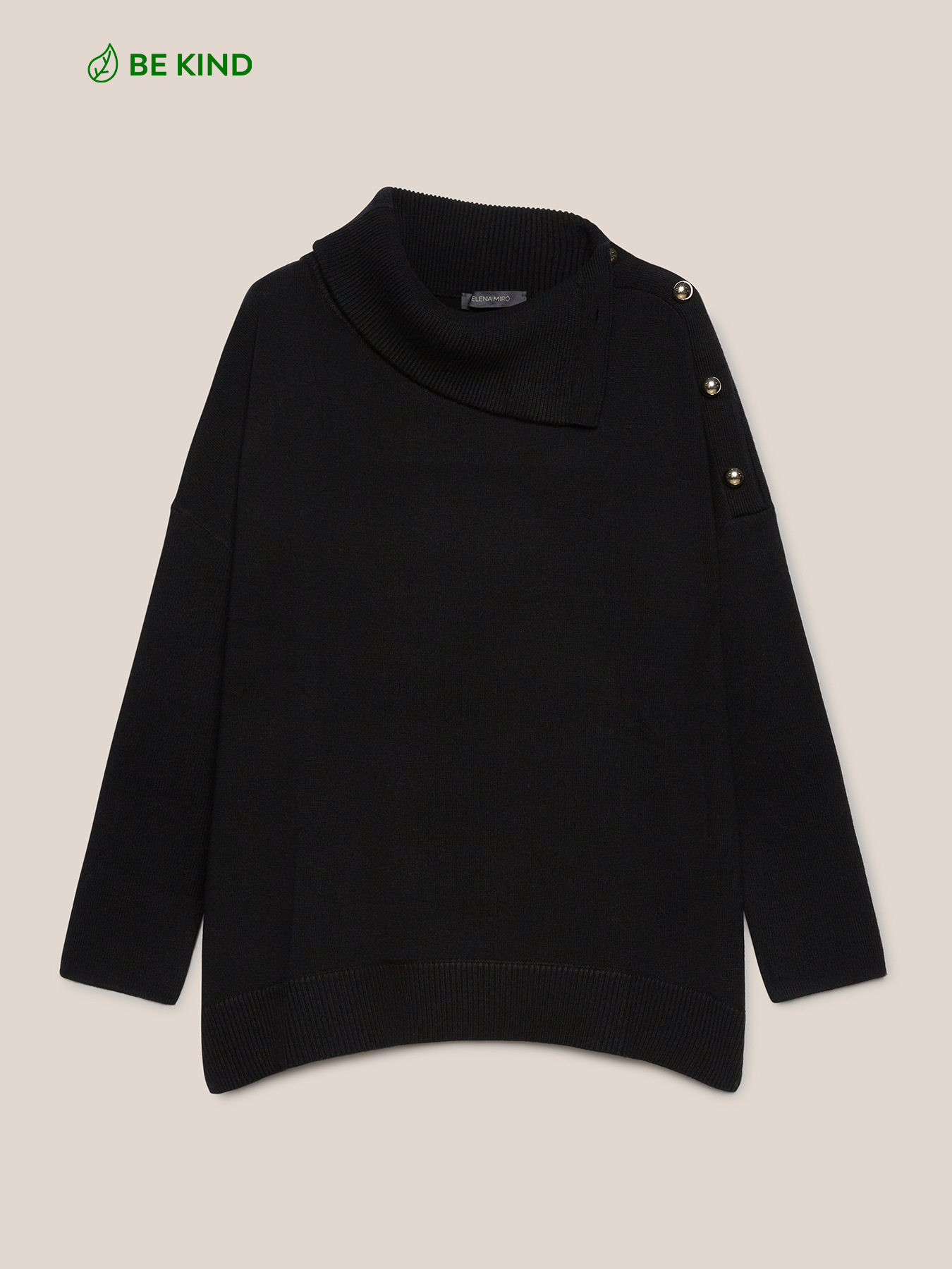 Oversized sweater in sustainable wool image number 5