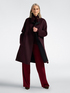 Manteau en double de laine m&eacute;lang&eacute;e image number 2