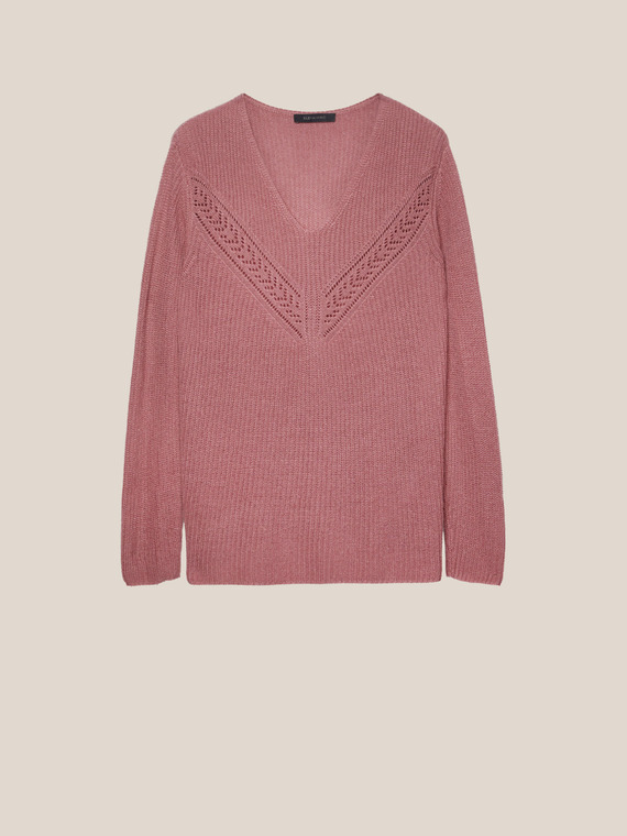 Pullover mit eingearbeitetem Muster