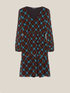 Kleid aus bedrucktem Georgette image number 4
