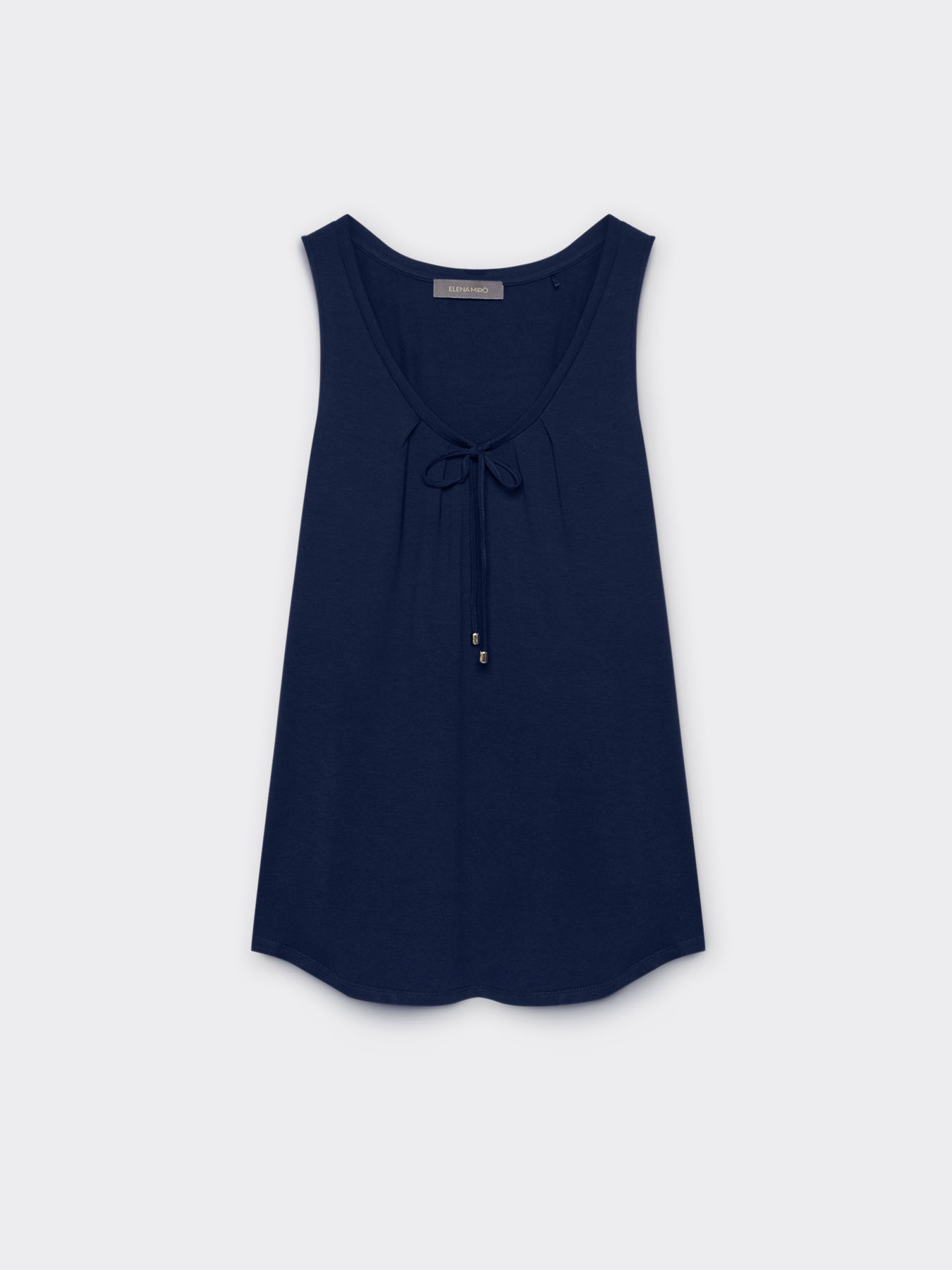 TOP WITH PLEATED FRONT (GREEN FABRIC) image number 4