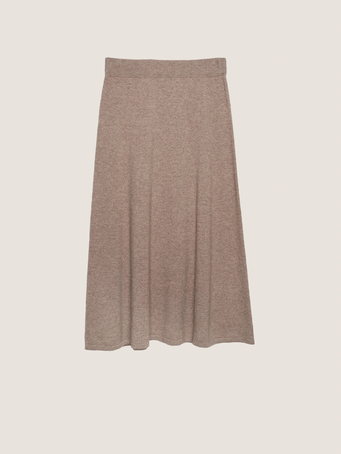 flared knit skirt