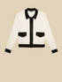 Short two-tone jacket image number 3