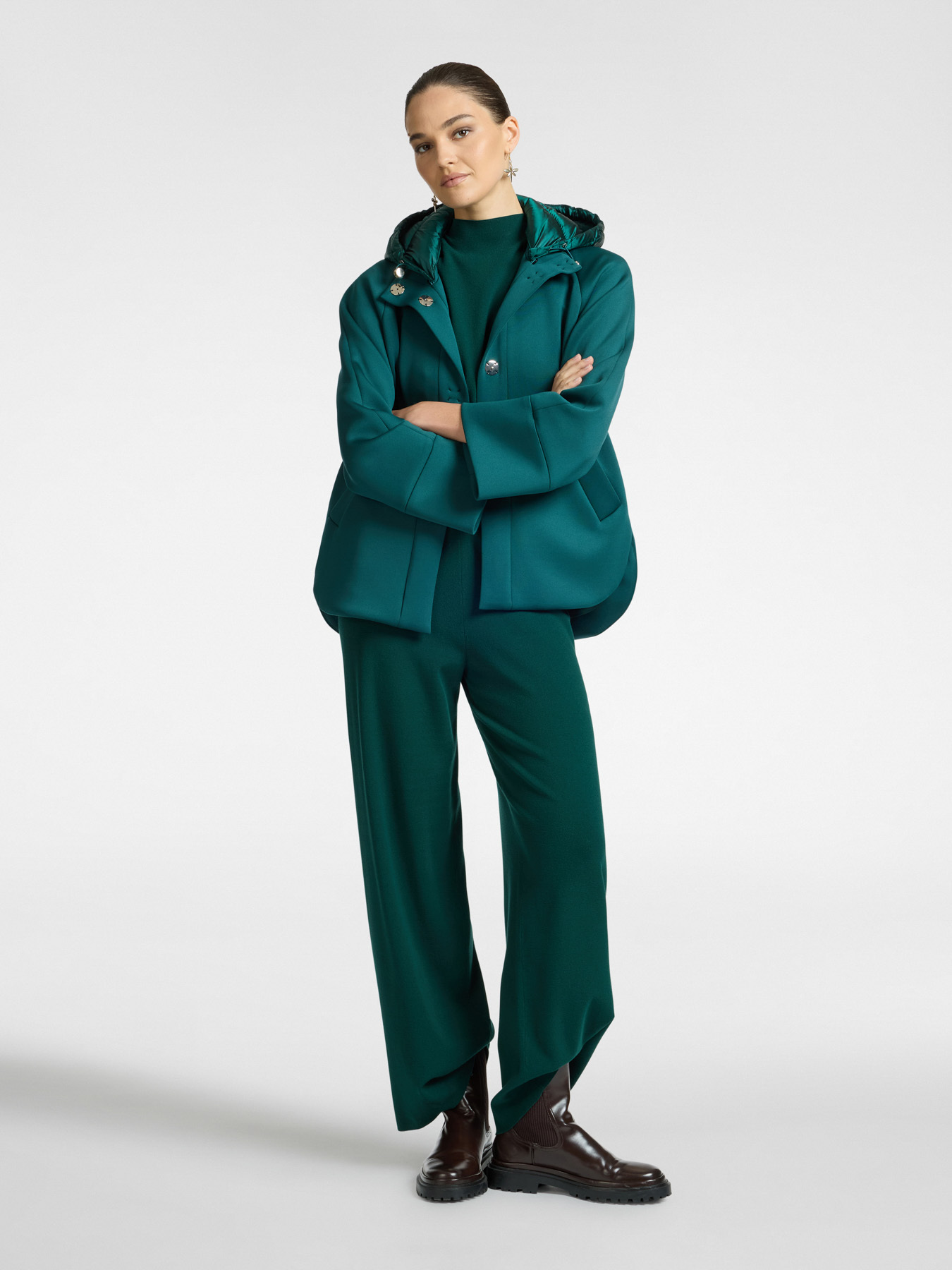 Scuba fabric coat image number 2