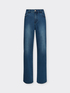Mid wide leg 5 pocket jeans, "Wanda" image number 4