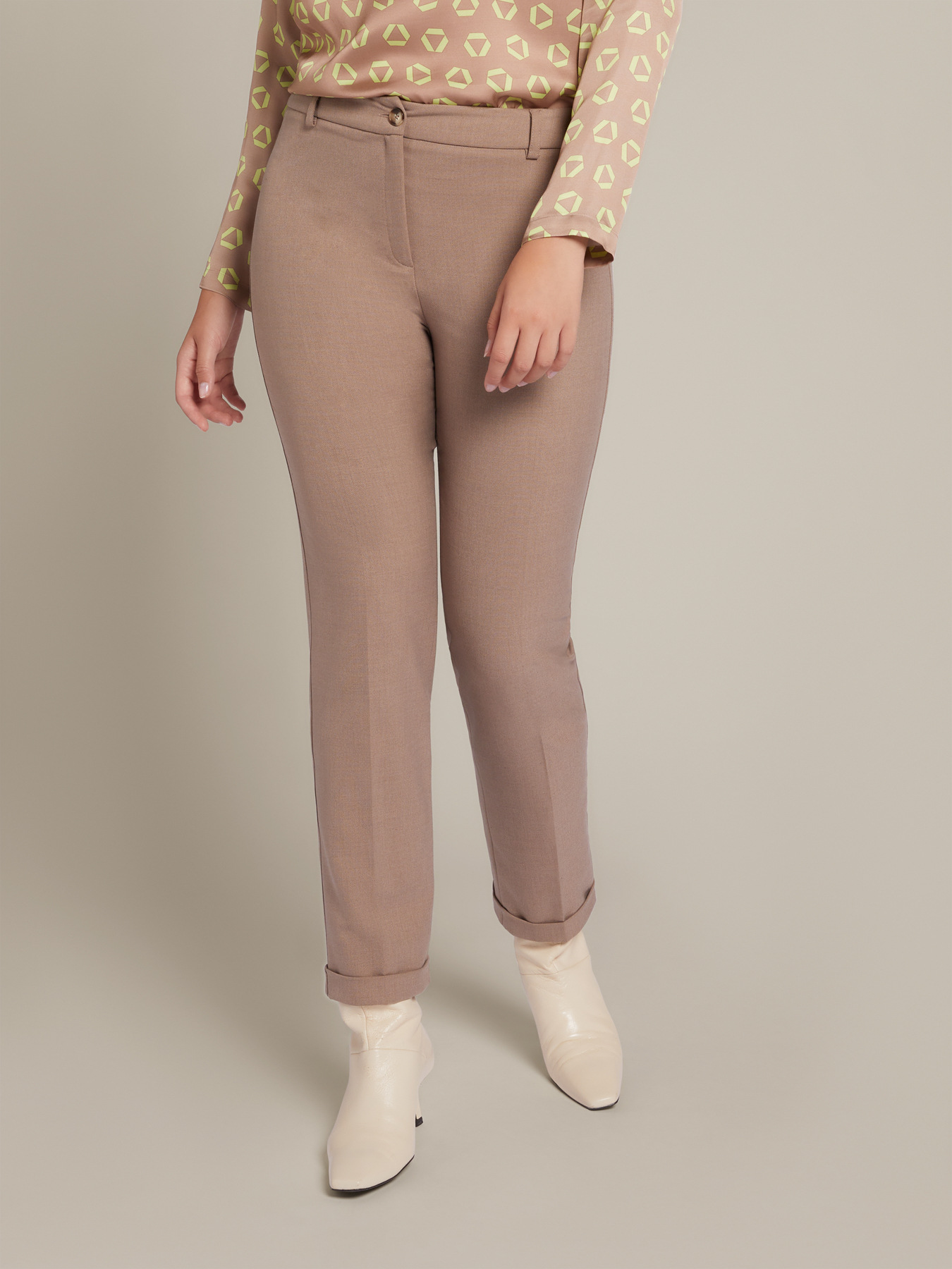 Pantaloni dritti in twill image number 2