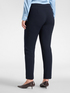 Slim-fit trousers in cotton-blend cr&ecirc;pe image number 1