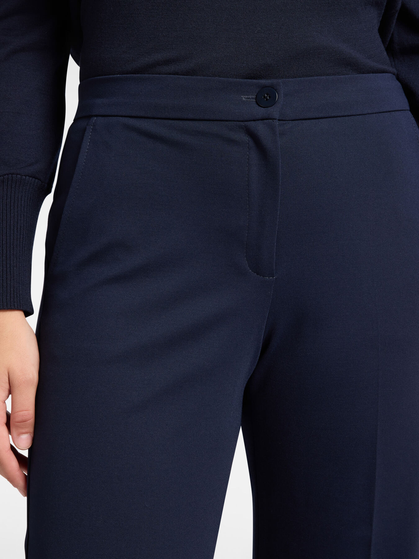 Pantalon homme en point milanais image number 3